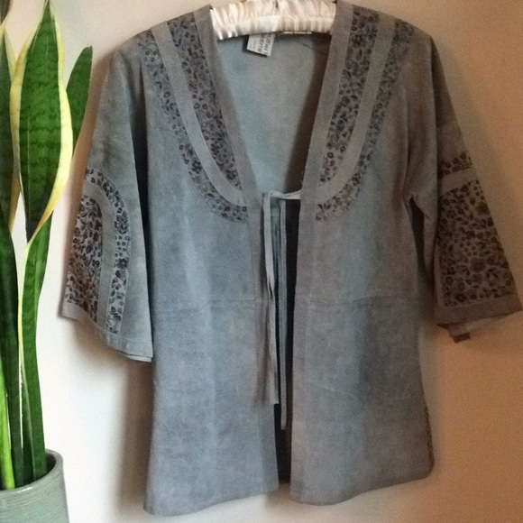 Vintage Bloomingdales Suede Boho Tunic - Picture 2 of 8